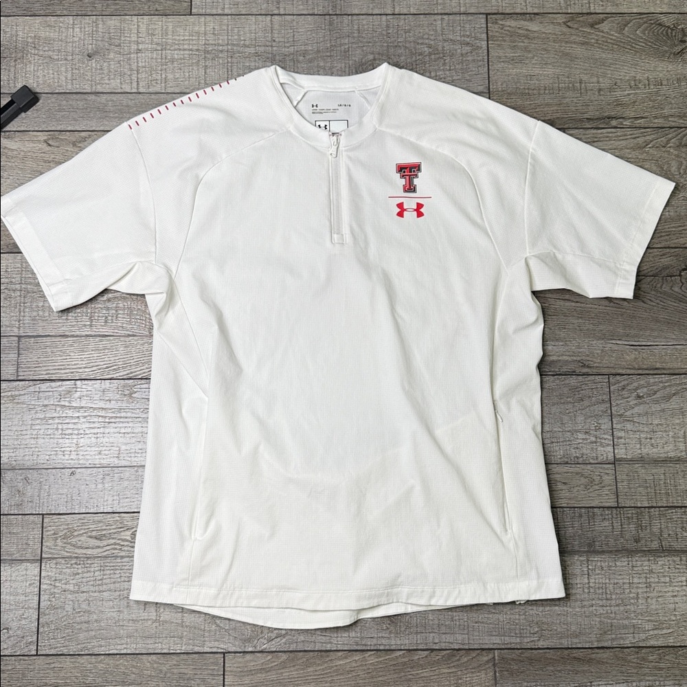 Under Armour Texas Tec Red Raiders White Shirt with Red Accents